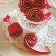 レンジde簡単♪可愛い~☆2層のグルグルグミ