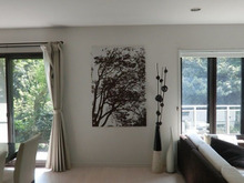 ファブリックパネル、めんどくさがりでも発泡スチロールで簡単手作り♪