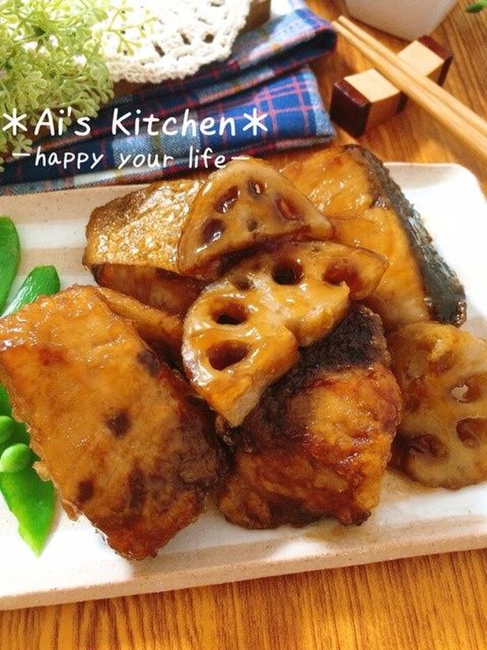 お肉に負けないうまさ♡ぶりとれんこんの竜田揚げ♡