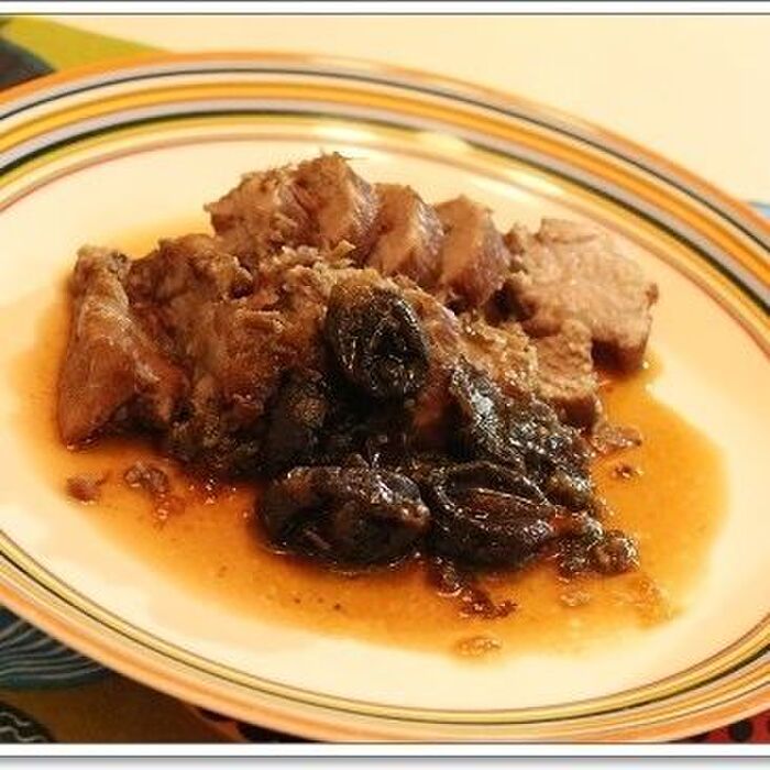 圧力鍋で作る♪煮豚とプルーンの煮込み☆