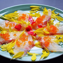 おもてなし★お花と真鯛の華やかカルパッチョ