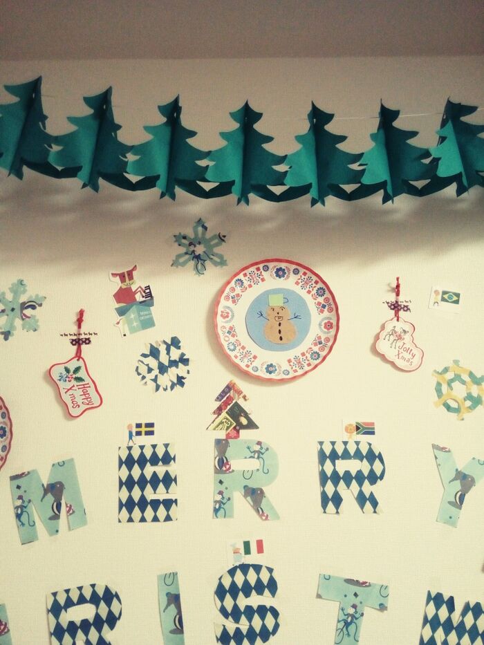 上につけたツリーの飾りは。。。