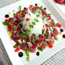 お刺身だけでじゃない!おしゃれなマグロのカルパッチョ