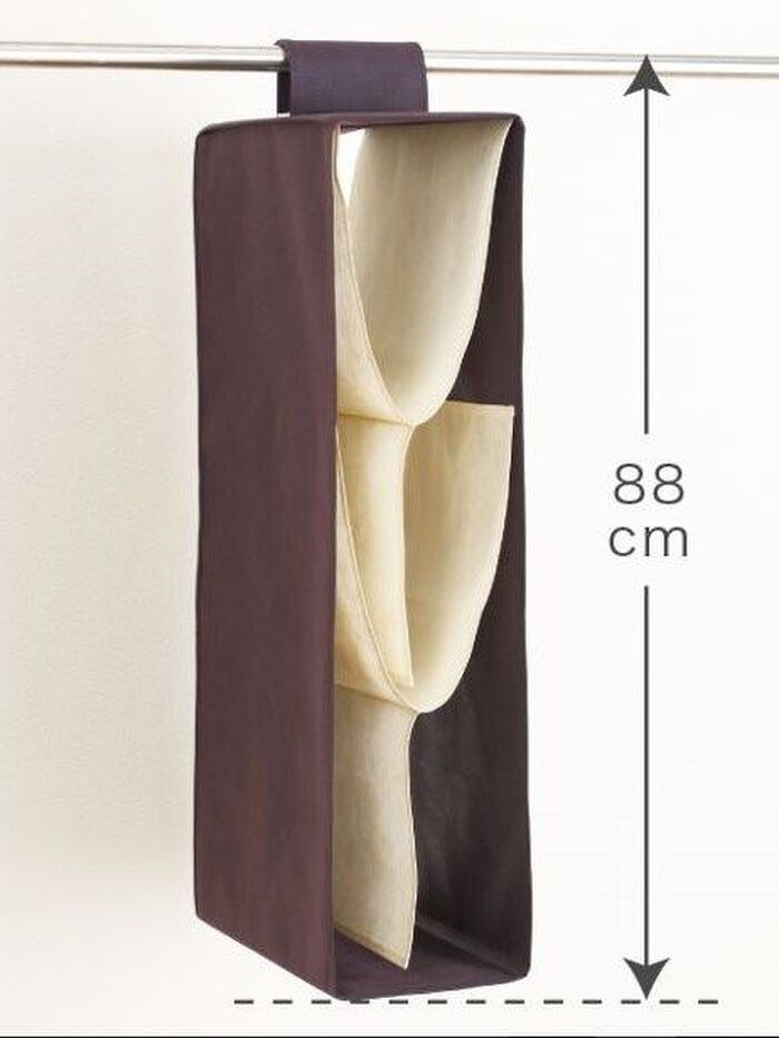 収納の巣「吊り下げ式鞄収納棚 バックホルダー」