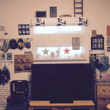 帽子・リュックはディスプレイ収納