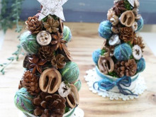 今年は毛糸をプラス!手作りミニツリー☆