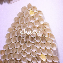 トイレットペーパー芯で省スペースクリスマスツリー