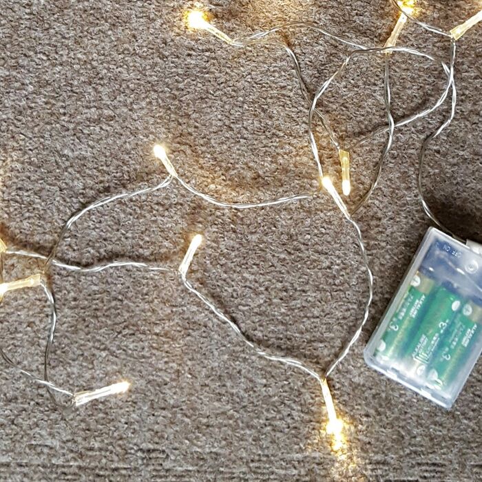 LED豆電球のイルミネーションを用意する。