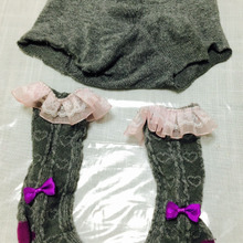 サイズアウトしたタイツをブルマ&靴下にリメイク!