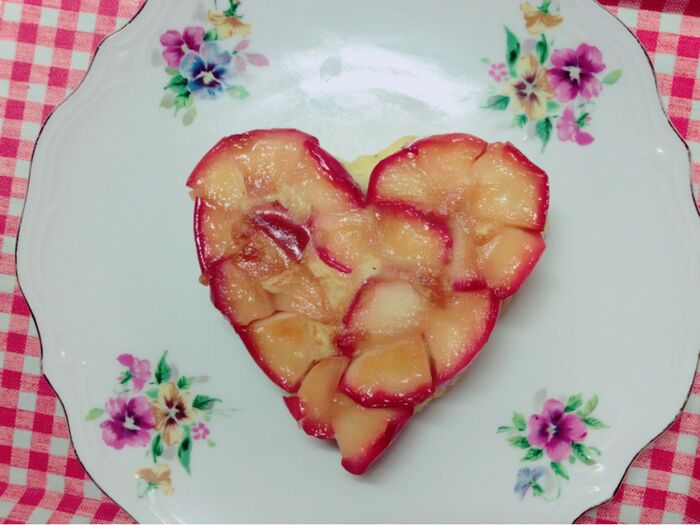 ホットケーキミックス♡フライパンde林檎のお菓子♡