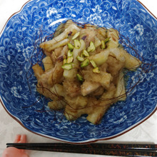 青パパイヤとチキンの卸しシギ焼き