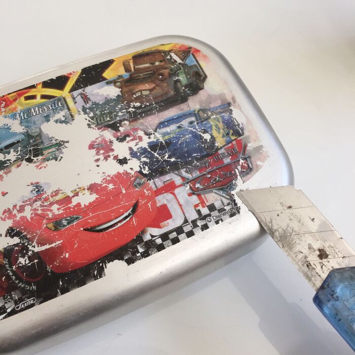 作り方1:柄を剥がす