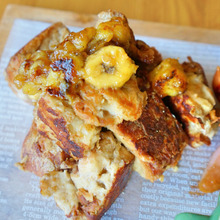 バナナと豆乳でヘルシーフレンチトーストのレシピ