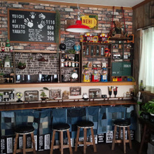 手作りBARカウンターはカラーボックス、100均アイテムを活用してリビング広々