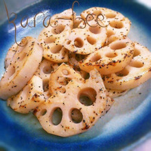 5分おつまみ♡シンプルが最高!塩バターでレンコンステーキ