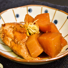 圧力鍋で【ぶり大根】