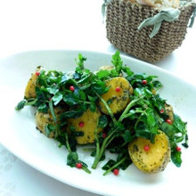 クレソンとジャガイモのバジリコソース