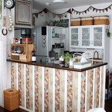 キッチンカウンター下をインテリアマスキングテープでおめかし♪