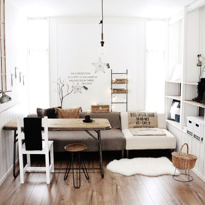 小物使いや部分的な変化で簡単に!冬支度へリビング模様替え