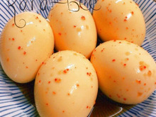 旨いっ!ピリ辛ニンニクめんつゆ味玉♡残った漬け汁でダブルなお楽しみ