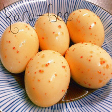 旨いっ!ピリ辛ニンニクめんつゆ味玉♡残った漬け汁でダブルなお楽しみ