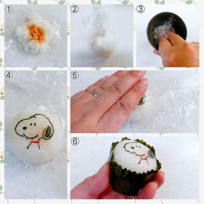オブラートアートのおにぎり