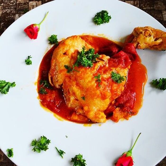 ホムパレシピ★鶏もも肉煮込み★圧力鍋に超簡単おまかせ!