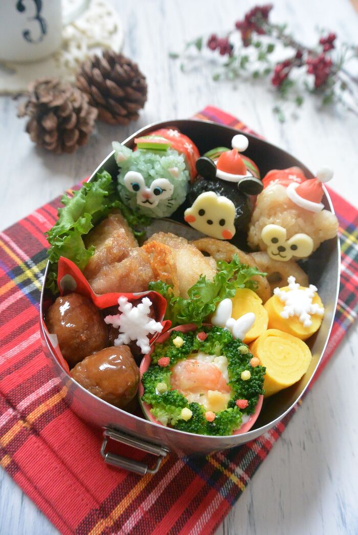 ツムツムのキャラ弁♡俵おにぎりで作っちゃおう!