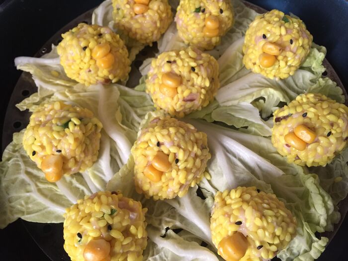 蒸し器又はフライパンで蒸す