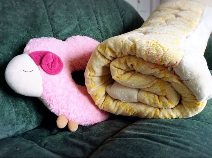 型くずれ しないように 両端を 縫います♪