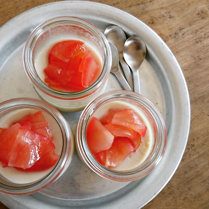 シンプルなデザートがリッチに♥