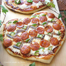 パリッパリ♪生地のハートピザ