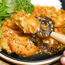 とりのむね肉を圧力鍋でホロホロ!ハニーマスタードケチャップ煮込みのレシピ☆