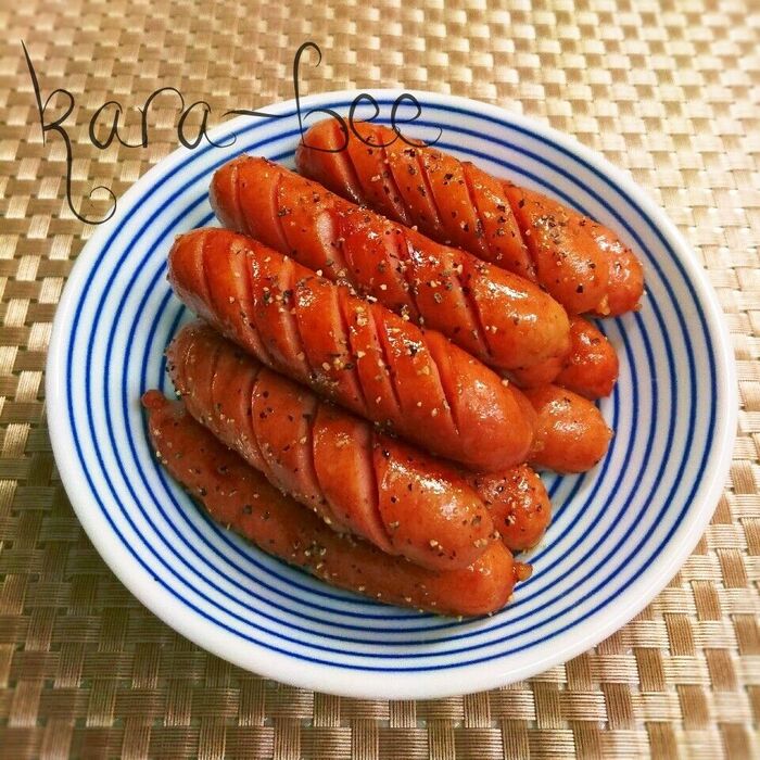 ビールが進む♡パスタソースdeおつまみウインナー