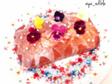 HMで♩紅茶香るお花のパウンドケーキ♡