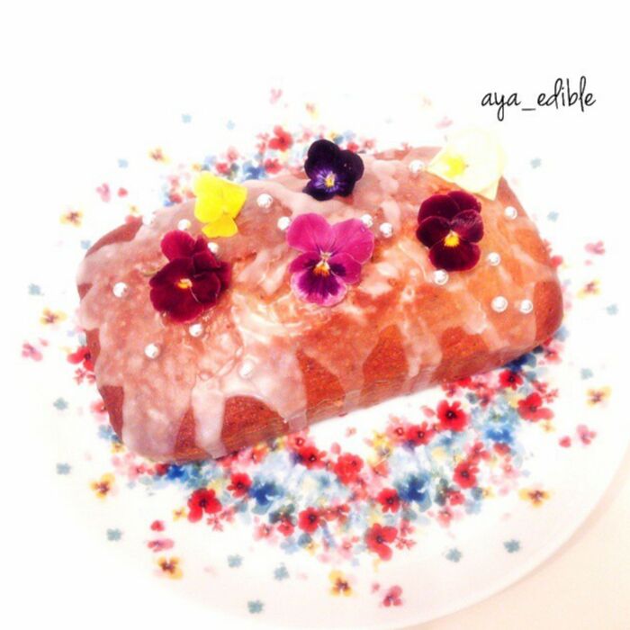 HMで♩紅茶香るお花のパウンドケーキ♡