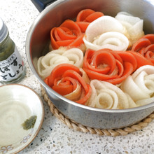 大根と人参のお揚げ煮〜カボス胡椒添え〜