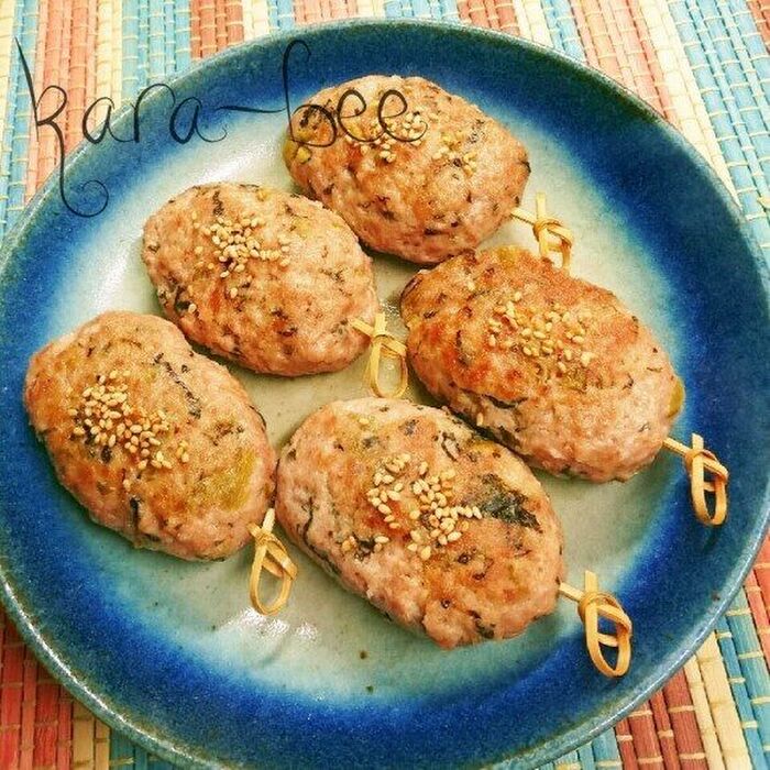 おうち居酒屋レシピ♡やわらか高菜マヨチーズ塩つくね