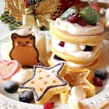 子どもと一緒に作る☆彡クリスマスにデコパンケーキ☆彡