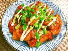 節約90円!やわらかプリップリ♡鶏むねの照りマヨソース