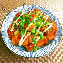 節約90円!やわらかプリップリ♡鶏むねの照りマヨソース