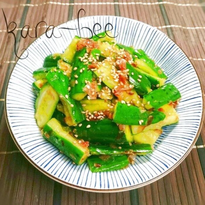 居酒屋再現メニュー♡やみつき!ピリ辛おかかキュウリ