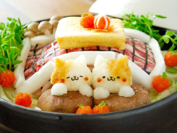 【デコ鍋】こたつでぬくぬく・・。猫とみかんの作り方(上級編)