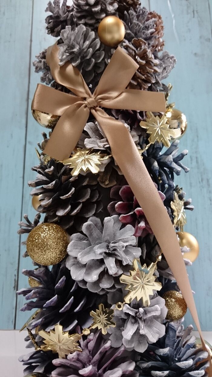 リボンをかけます