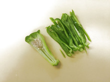 後始末簡単!ピーマンの千切り