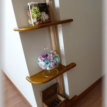 賃貸でもOK!カウンター飾り棚をDIY!!