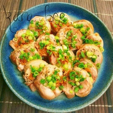 レンジで簡単鶏チャーシュー♡スタミナにんにくネギ醤油味