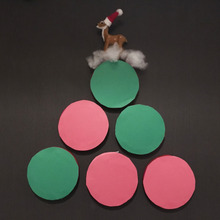 チーズの空き箱でクリスマスパーティ♪