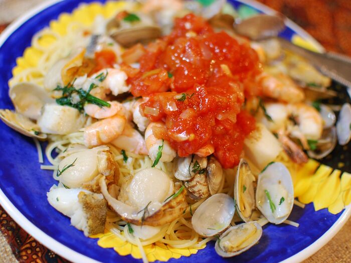 ☆魚介たっぷりパスタ☆