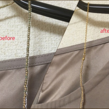 変色したビーズのネックレスをリメイク。